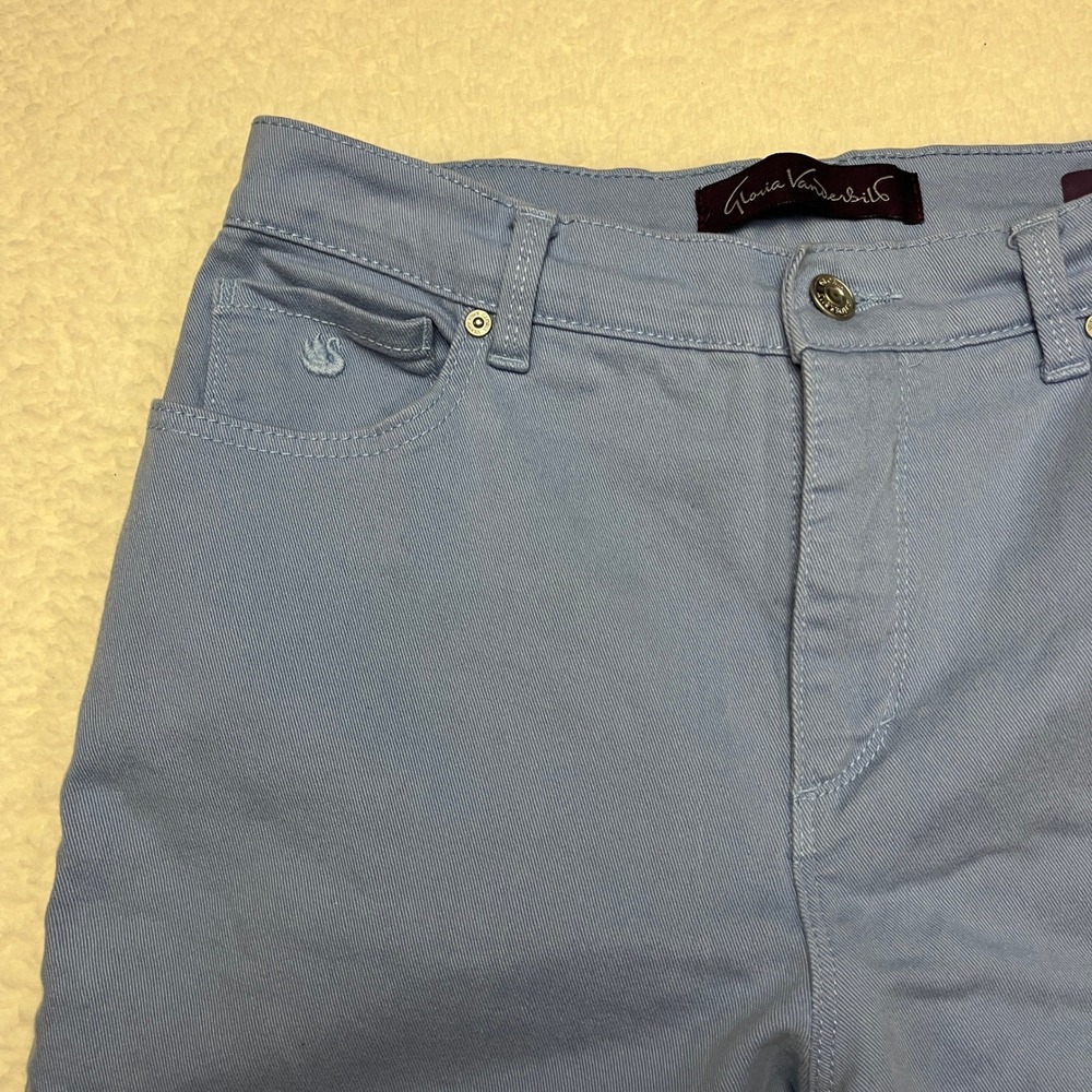 Gloria Vanderbilt Pants Womens 8 Blue Amanda Classic High Rise Tapered Stretch